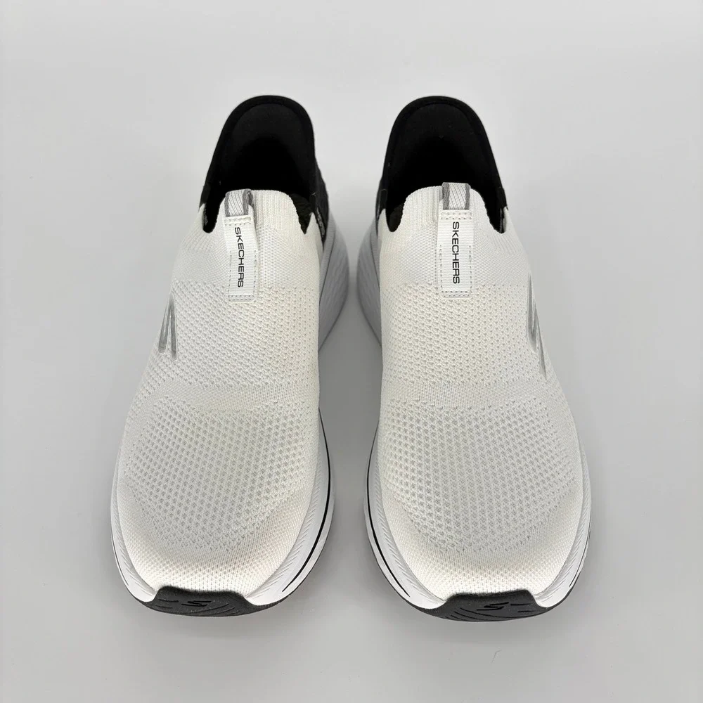 Skechers Hands Free Slip-ins Max Cushioning Elite 2.0 Eternal White Black 129611
